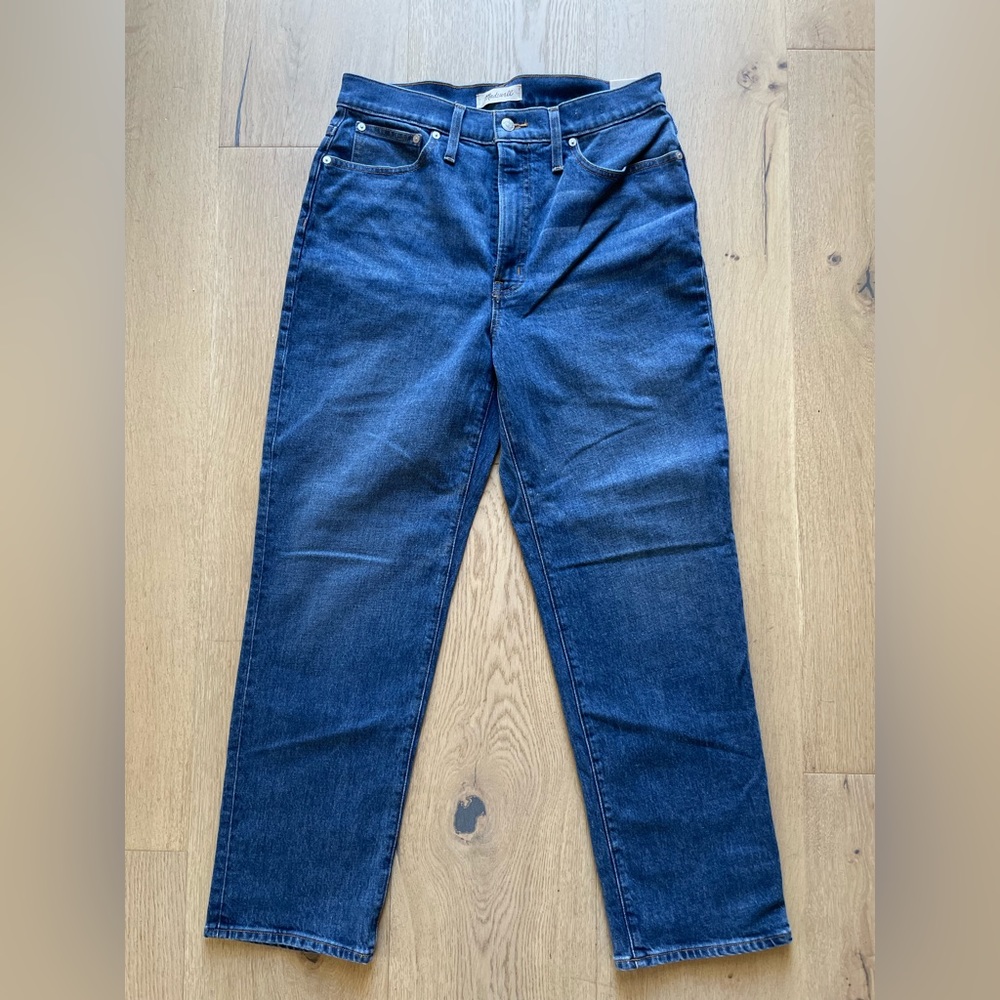 NWT Madewell Perfect Vintage Straight Jean in Mayfield Wash Size 30